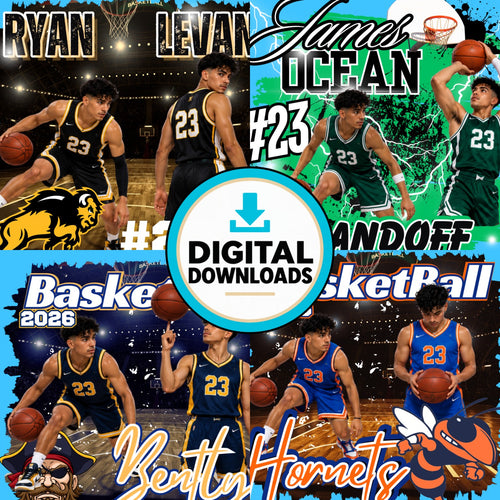 30 editable Canva basketball templates bundle for players teams and seniors
