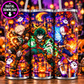 Anime Hero Halloween Tumbler Wrap | Spooky Superhero Inspired Design