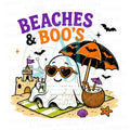 Beaches and Boos cute ghost beach Halloween PNG