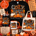 Cozy Season plaid leopard pumpkin fall PNG design