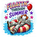 Floatin Through Summer horror clown pool PNG
