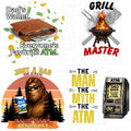 Funny Dad PNG Bundle | Grill Master, Dad ATM, Bigfoot Designs (Digital Download)