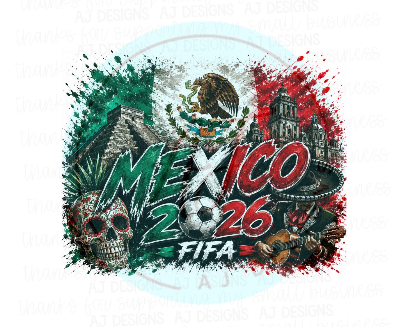 Mexico FIFA 2026 PNG | Soccer Fan Digital Download | Sublimation Design | Instant Download | Printable PNG File