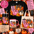 Read Drink Be Cozy Be Happy pumpkin PNG design