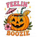 Feelin' Boozie PNG | Summerween Pumpkin Cocktail