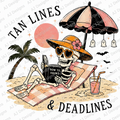 Summerween PNG | Tan Lines Spooky Summer Sublimation Design