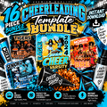 16 Editable Cheerleading Templates Bundle – Canva Cheer Sports Designs
