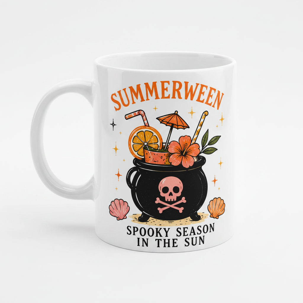 Summerween PNG | Spooky Season Summer Sublimation Design