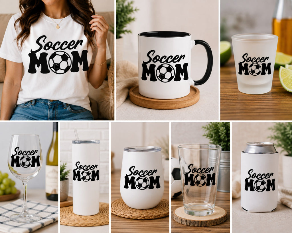 Soccer Mom PNG digital design mockup