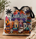 Summerween Dutch Bros Halloween beach tote mockup