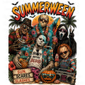 Summerween horror characters sun scares slashes PNG design
