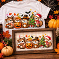 Cute woodland animals holiday seasons digital PNG design